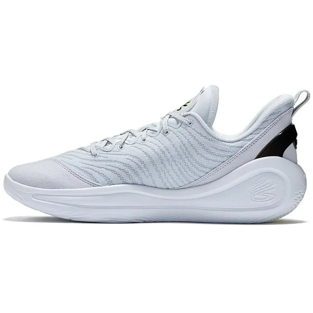 UNDER ARMOUR CURRY 12 - MEN'S (3027629-100, GREY/BLACK/VOLT) SIZE 13